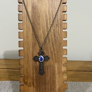 Azulejo Styled Cross Necklace